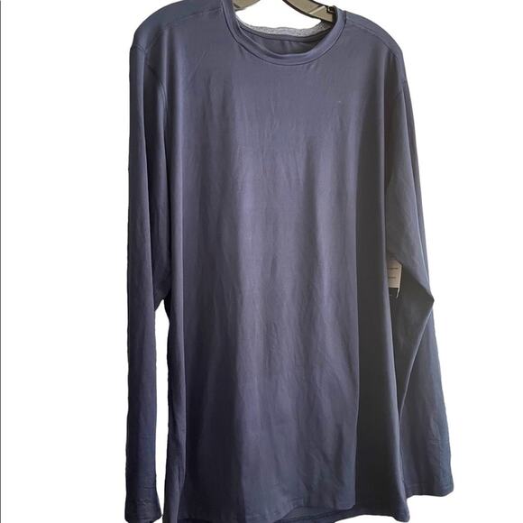 NWT Champion Activewear Shirt Mens XL Navy Blue Long Sleeve Cloud Knit Comfy - Picture 1 of 5